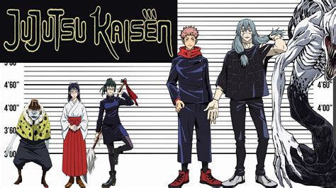 Jujutsu Kaisen Size Comparison Character Heights Youtube