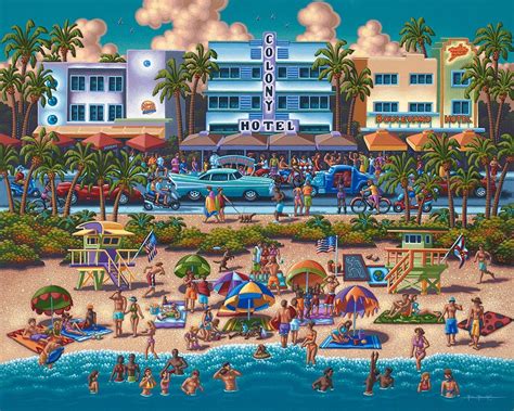 Jigsaw puzzle, puzzles for kids, puzzle for adults, puzzle games, big sur, california, beach, coastline. South Beach Miami Jigsaw Puzzle | PuzzleWarehouse.com