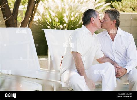 Mature Gay Couple Kissing Hi Res Stock Photography And Images Alamy