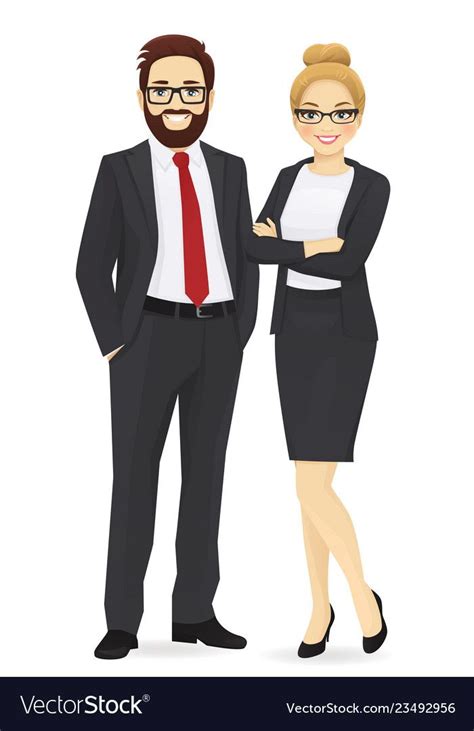 Business Man And Woman Royalty Free Vector Image Business Man