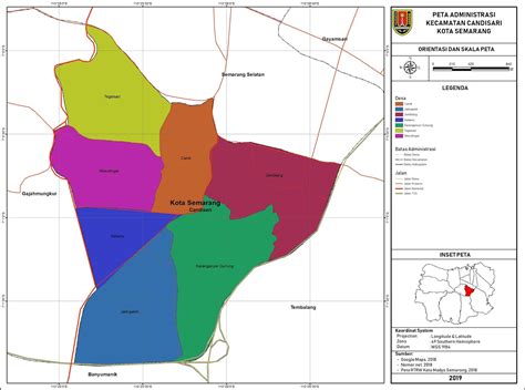 Peta Administrasi Kecamatan Candisari Kota Semarang Neededthing