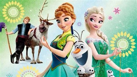The Characters From Frozen Princess Are Posing For A Photo
