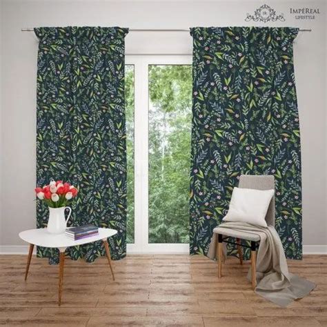 Impereal Lifestyle Digital Leaf Print Curtain At Rs Piece