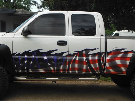 American Flag Truck Decal Xtreme Digital Graphix