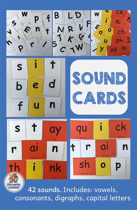 42 Color Coded Sound Cards And Words That Have Been Created Nursery