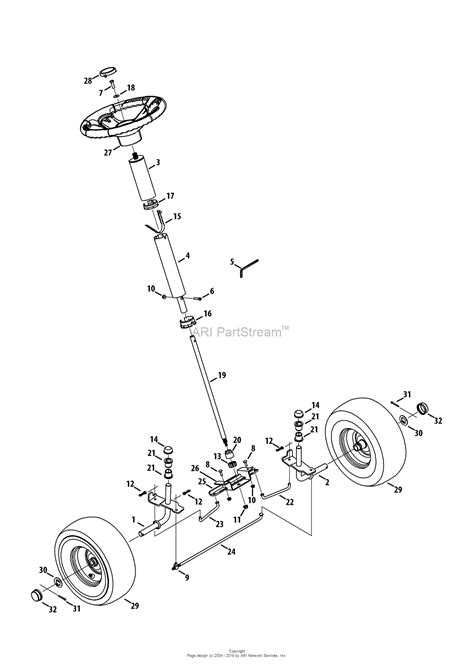 Mtd 13b226jd099 247290000 Rer1000 2013 Parts Diagram For