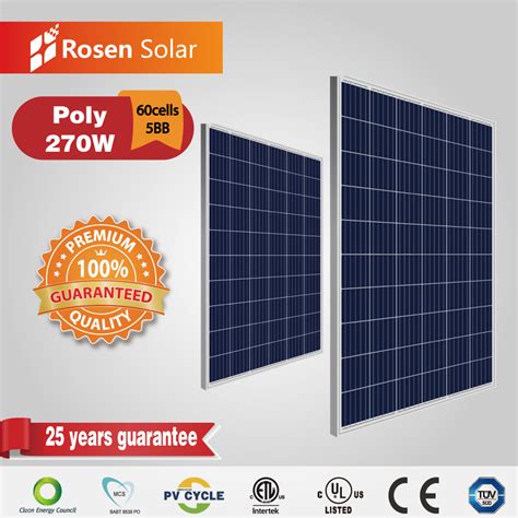 Poly 60 Cells 72 Cells Poly Solar Pv Module 250w 260w 270w 280w Jinko Ja Trina Solar Panel