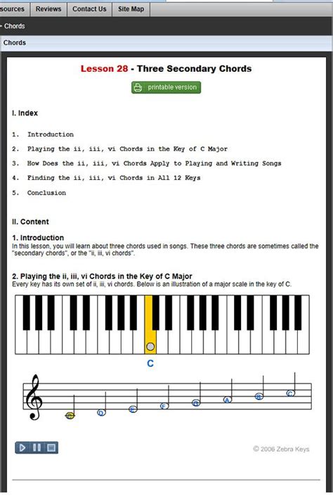 50 Online Piano Lessons 28 Three Secondary Chords Intermediate