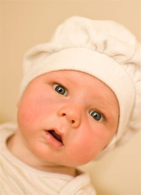 Cute Newborn Baby Boy Portrait Stock Image Image Of Close Posing
