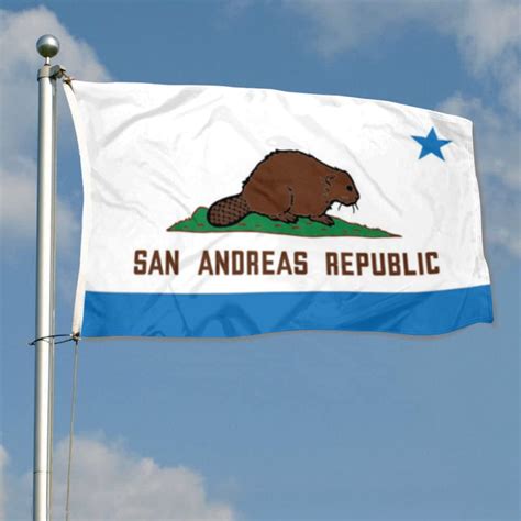 San Andreas Republic Gta Inspired Flag Banner