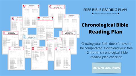 The Best Printable Chronological Bible Reading Plan