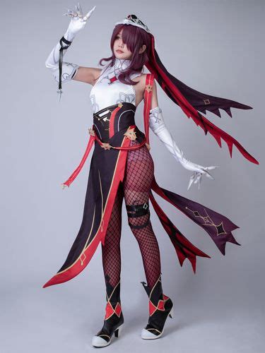Game Genshin Impact Rosaria Cosplay Costume C00326 In 2021 Cosplay Costumes Cosplay Leg Straps