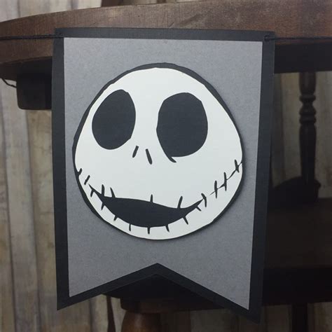 Nightmare Before Christmas Banner And Cake Topper Etsy