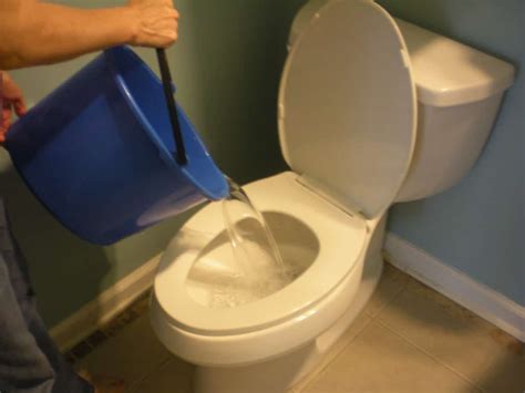 When the toilet has leakage from below. How To Flush A Toilet Without Water: Our Emergency How-To's