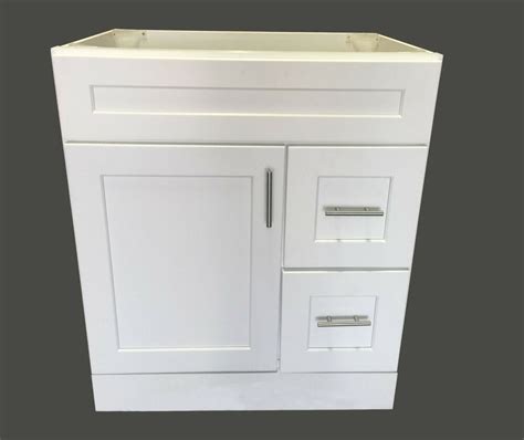 Get the bath vanity cabinets you want from the brands you love today at sears. New White Shaker Single-sink Bathroom Vanity Base Cabinet ...