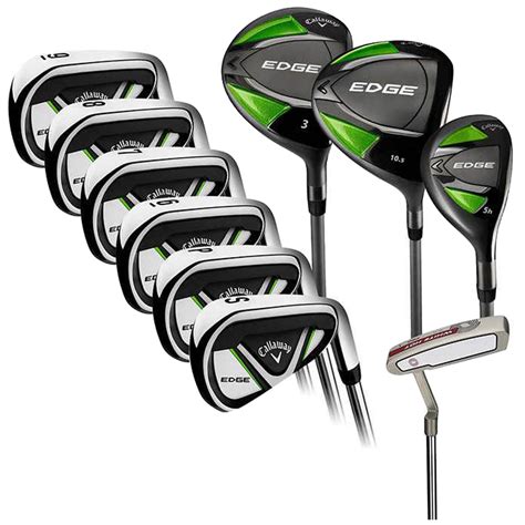 Callaway Edge Mens Right Hand Regular Flex Shaft Golf Clubs 10pc