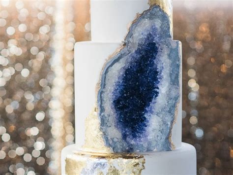 New Geode Wedding Cake Rocks Abc News