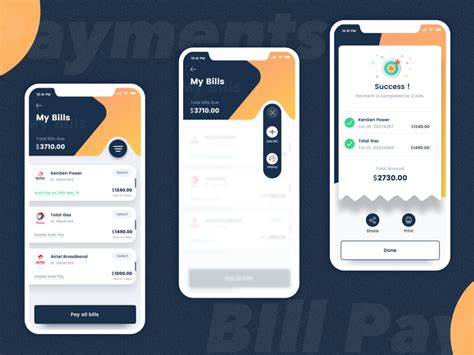 Bill Payments- Banking App | Android app design, App interface design, Web app design