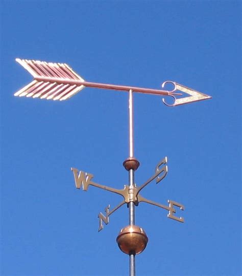 Custom Copper Traditional Arrow Weathervane