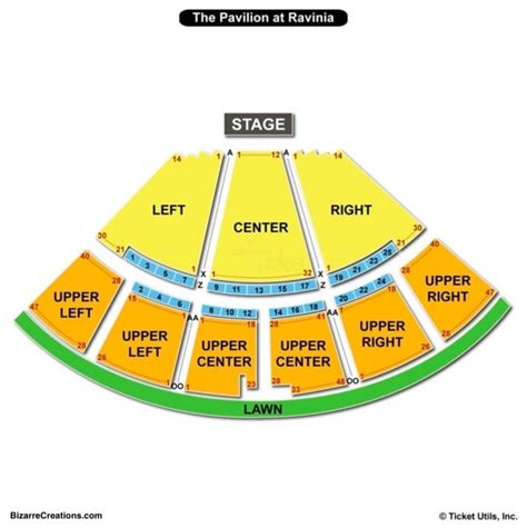 The Amazing Along With Stunning Ravinia Seating Chart