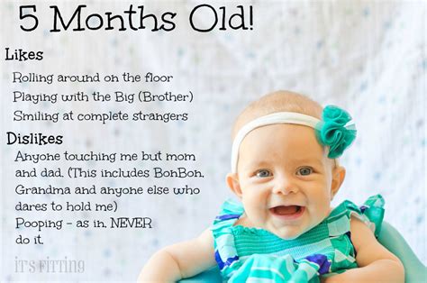 Happy 1 month old baby boy quotes. The smiling peanut turns 5 months old! - It's Fitting