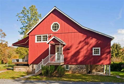 Bucks County Historic Barn Converted Into Breathtaking Guest House