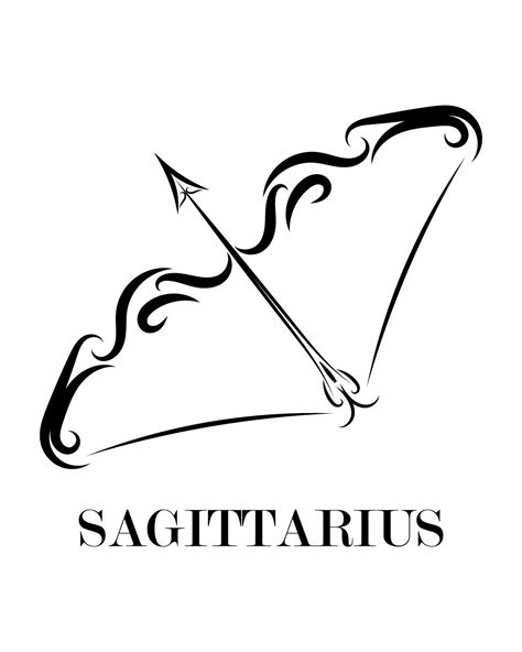 Sagittarius Zodiac Line Art Vector Eps 10 2174335 Vector Art At Vecteezy