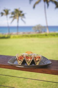 The fish—we use cod, but any flaky variety works—marinates in a mixture of lime juice, chili powder. HANA HOU BAR at Montage Kapalua Bay - MENU Magazine