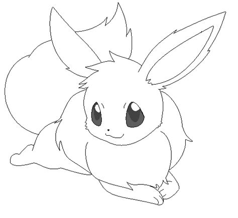 Eevee Lineart 10 By Michy123 On Deviantart