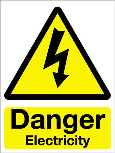 Danger Electricity Sign Signs 2 Safety