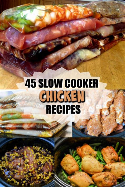 This oven baked chicken breast recipe makes the best, easiest, juiciest chicken breasts, deliciously seasoned then baked to perfection! 45 Slow Cooker Chicken Recipes - Chicken Breast, Chicken ...
