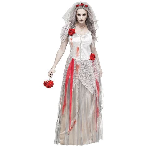 zombie bride adult costume small medium