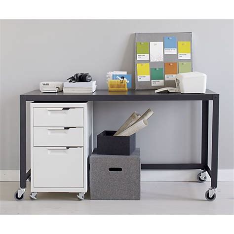 Two drawers top a letter/legal file. TPS White 3-Drawer Filing Cabinet | Office | Modern home ...