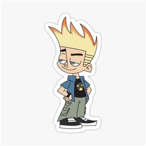 Johnny Test Sticker For Sale By Haleighs18 Redbubble