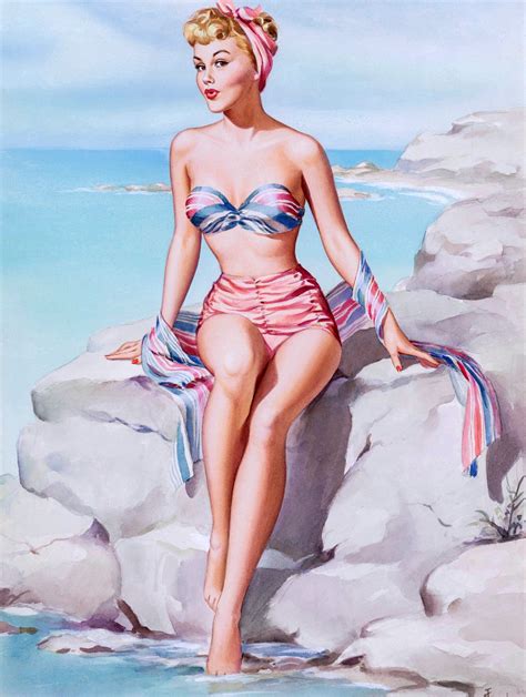 The American Pin Up Pearl Frush Miss Santiago 1947 Aquatour