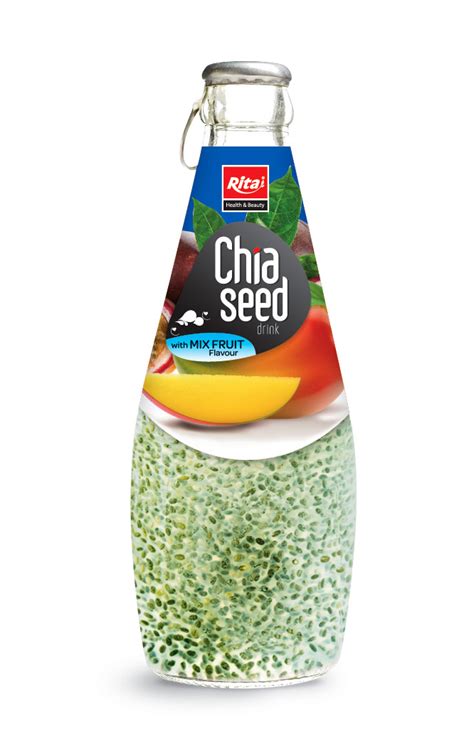 My favorite basil seeds drink recipe & benefits: 250ml Chia Seed Kiwi Flavor - Private label beverages