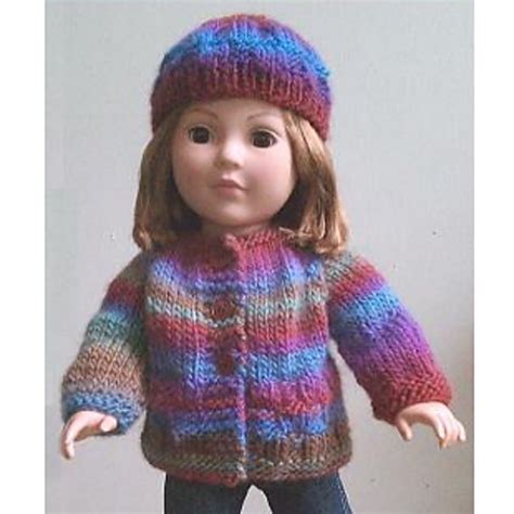 Ravelry 18 Doll Sweater And Hat Pattern By Gail Tanquary