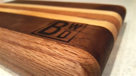 Multi Wood Striped Cutting Board Blair Wrye Designs