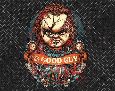 Chucky Say Hi To The Good Guy Png Printable Chucky Png Etsy
