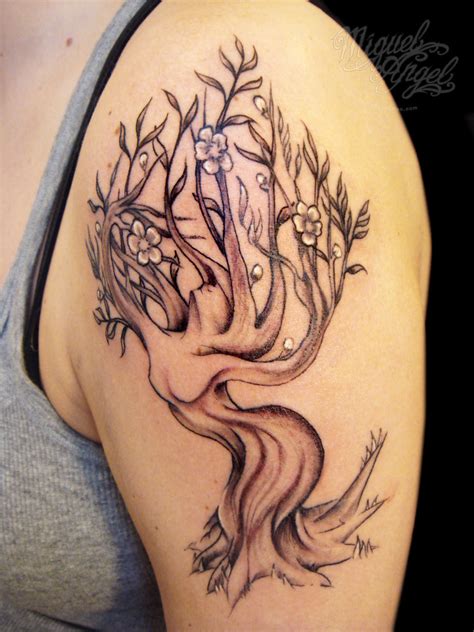 Women Dancing Tree Tattoo Miguel Angel Custom Tattoo Artis Flickr