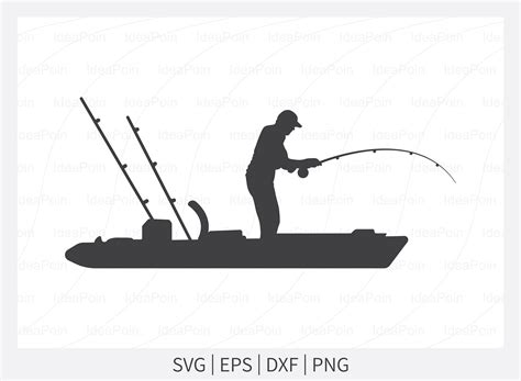 Kayak Fishing SVG Kayak Fisherman Svg Kayak Fishing - Etsy