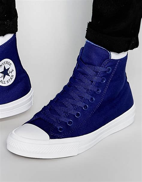 Converse Converse Chuck Taylor All Star Ii Hi Top Plimsolls In Blue