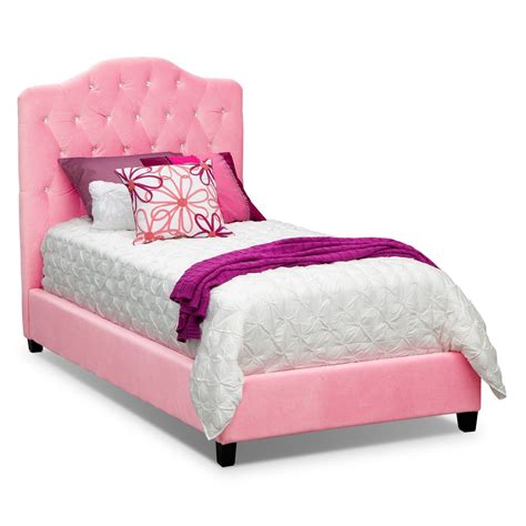 Valerie Queen Bed Pink American Signature Furniture