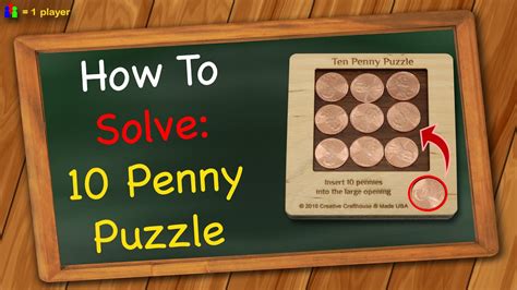 How to solve 10 Penny Puzzle - YouTube