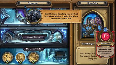 Log in to add custom notes to this or any other game. Hearthstone Frozen Throne Adventure Guide: Prologue and Lower Citadel | Hearthstone: Heroes of ...
