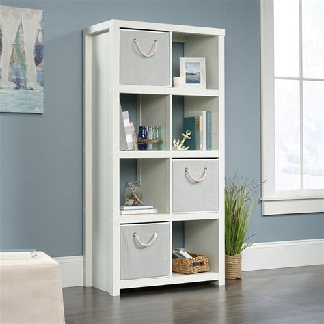 Sauder Homeplus 8 Cubby Bookcase In White 424018
