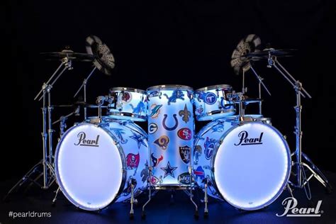 Chad Smiths Pearl Super Bowl Xlviii Kit For The Rhcp Halftime