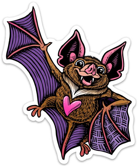 Cute Bat Sticker Noosh Studios