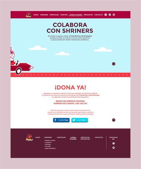 Website Shriners El Salvador on Behance