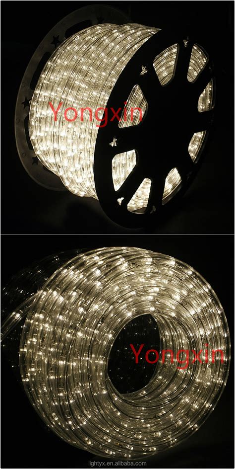 Warm White 2 Wires 3 Wires Round Led Rope Light Ruian Yongxin Light